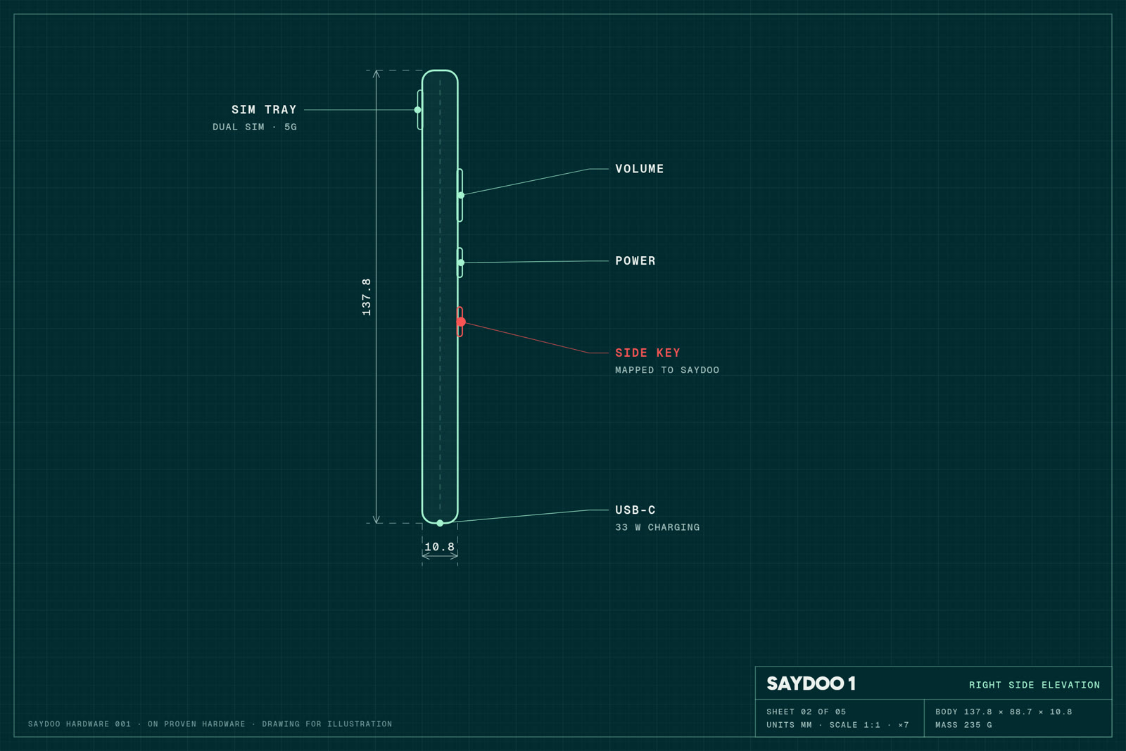 SayDoo 1 side elevation